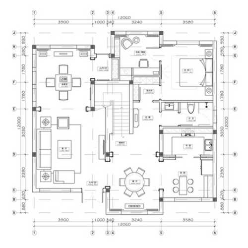Home Designing Interior Design CAD Drawing
