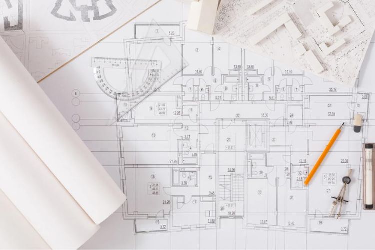 Architectural Drafting Services Blueprint